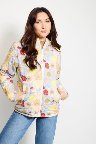 Parka con cappuccio Kara Bohemian  - Bianco e azzurro