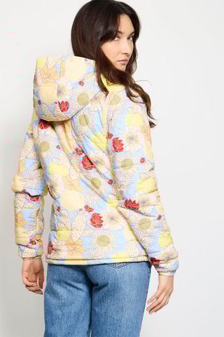 Parka con cappuccio Kara Bohemian  - Bianco e azzurro