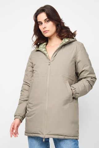 Piumino double face Roma Monogram - Beige e verde