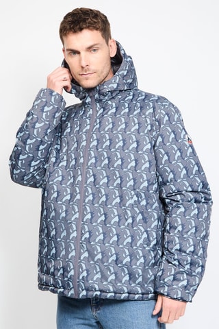 Doudoune réversible à capuche Bergen - Anthracite et gris