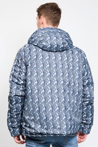 Doudoune réversible à capuche Bergen - Anthracite et gris