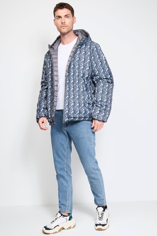 Doudoune réversible à capuche Bergen - Anthracite et gris