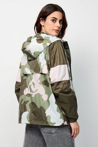 Giacca a vento con cappuccio Scirocco - Verde