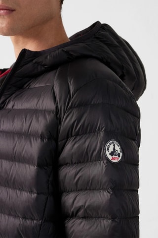 Piumino con cappuccio Nico - Nero