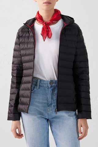 Piumino con cappuccio Cloe - Nero