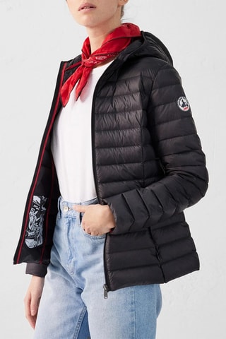 Piumino con cappuccio Cloe - Nero