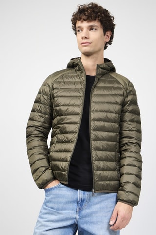 Piumino con cappuccio Nico - Kaki