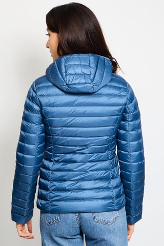 Piumino con cappuccio Cloe - Blu