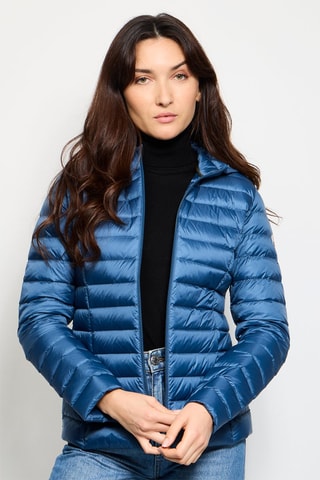 Piumino con cappuccio Cloe - Blu