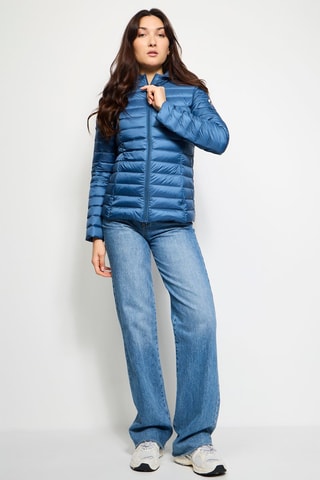 Piumino con cappuccio Cloe - Blu