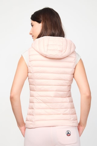 Doudoune sans manches à capuche Mali - Rose poudré