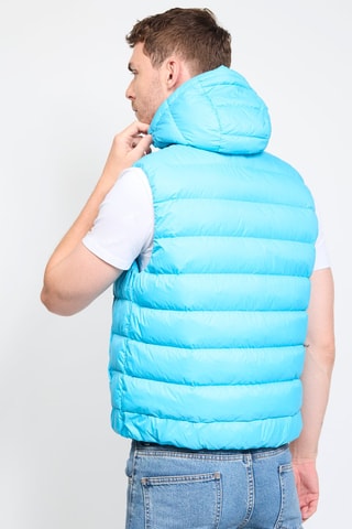 Bodywarmer met Capuchon Michael - Hemelsblauw