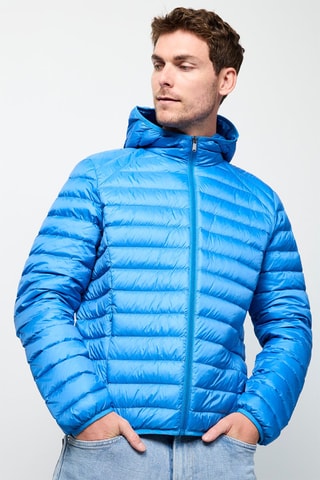 Piumino con cappuccio Nico - Blu elettrico