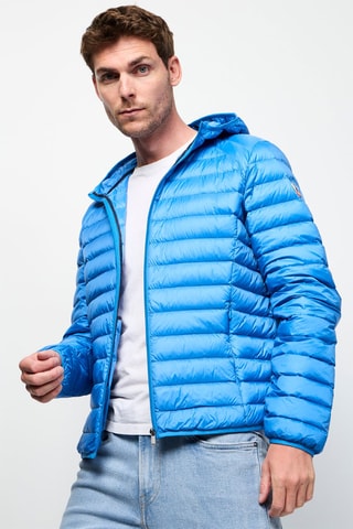 Piumino con cappuccio Nico - Blu elettrico