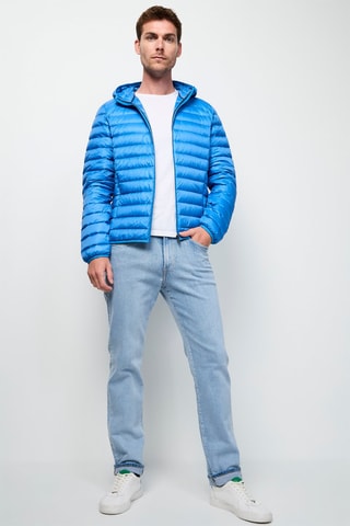 Piumino con cappuccio Nico - Blu elettrico