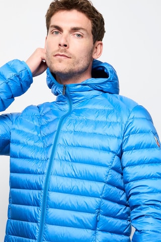 Piumino con cappuccio Nico - Blu elettrico