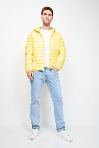 Piumino con cappuccio Nico  - Giallo