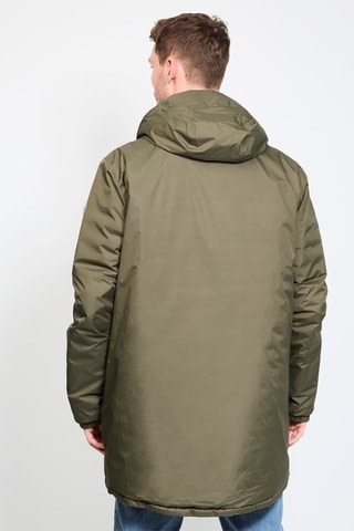 Piumino double face con cappuccio Amsterdam - Kaki e rosso