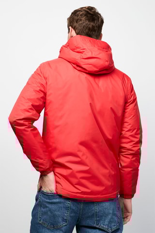 Giacca double face con cappuccio Vigo - Rosso e blu