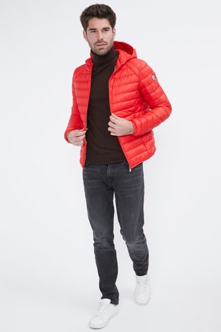 Piumino con cappuccio Nico - Rosso