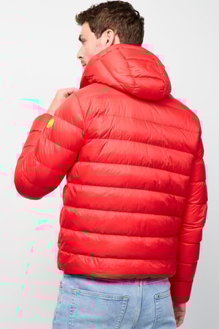 Piumino con cappuccio Jorge - Rosso
