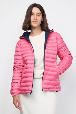 Piumino double face Vienne - Navy e rosa