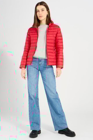 Piumino con cappuccio Cloe - Rosso