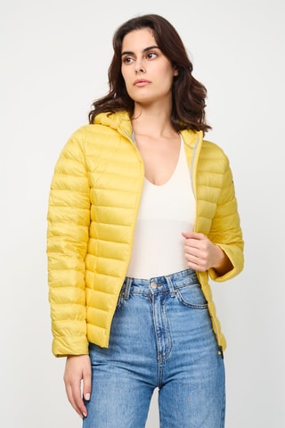 Piumino con cappuccio Cloe - Giallo