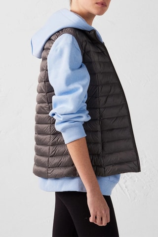 Piumino senza maniche Seda - Antracite