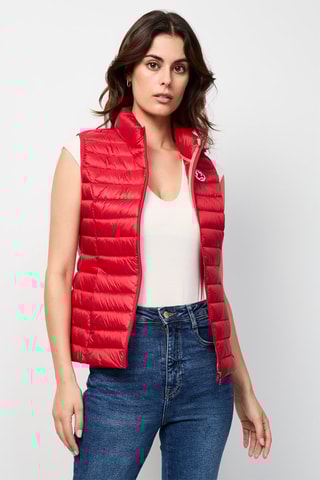 Piumino senza maniche Seda - Rosso