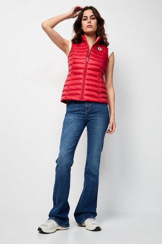 Piumino senza maniche Seda - Rosso