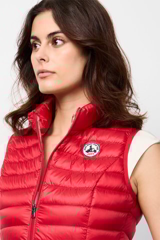 Piumino senza maniche Seda - Rosso