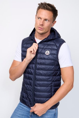 Piumino senza maniche con cappuccio Pat - Navy