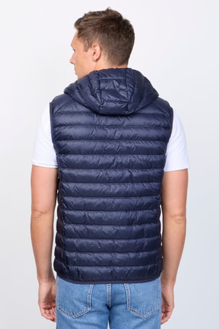 Piumino senza maniche con cappuccio Pat - Navy