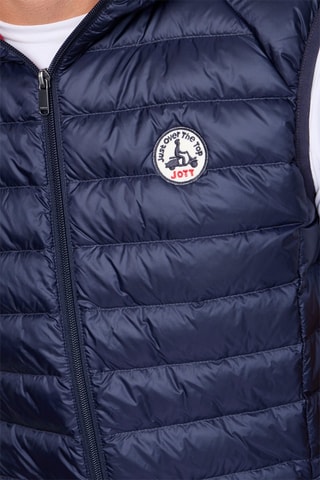 Piumino senza maniche con cappuccio Pat - Navy