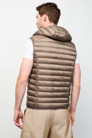 Bodywarmer met Capuchon Pat - Taupe