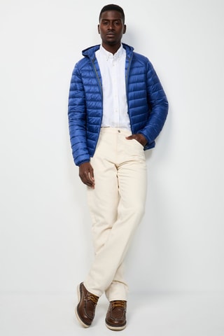 Piumino con cappuccio Nico - Navy