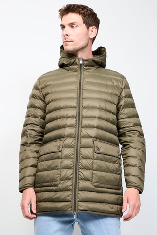 Piumino con cappuccio Luc - Kaki