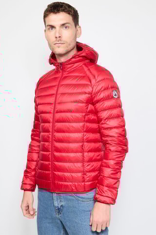 Piumino con cappuccio Nico   - Rosso