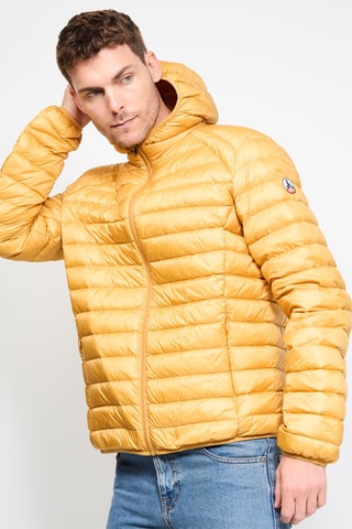 Piumino con cappuccio Nico - Senape