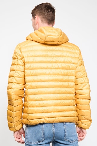 Piumino con cappuccio Nico - Senape