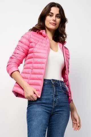 Piumino con cappuccio Cloe - Rosa