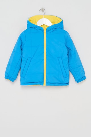 Piumino double face Rosso - Giallo e azzurro