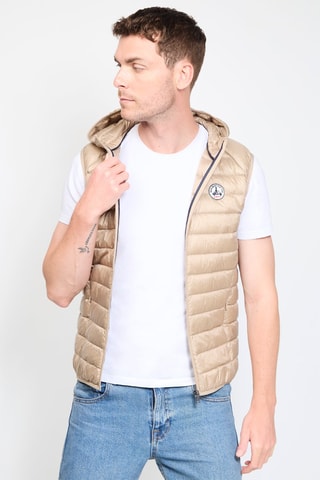 Bodywarmer met Capuchon Pat  - Beige