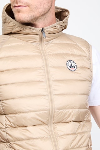 Bodywarmer met Capuchon Pat  - Beige