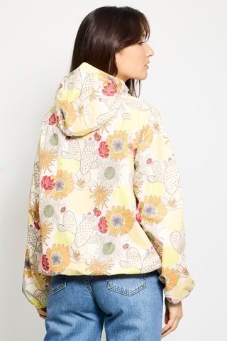 Giacca a vento con cappuccio Singapore - Arancione e bianco