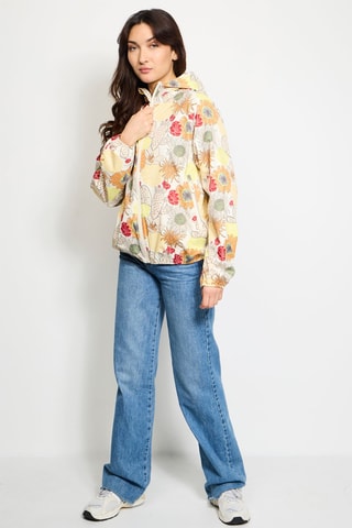 Giacca a vento con cappuccio Singapore - Arancione e bianco