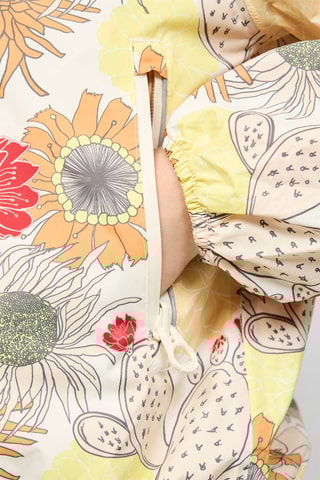 Giacca a vento con cappuccio Singapore - Arancione e bianco