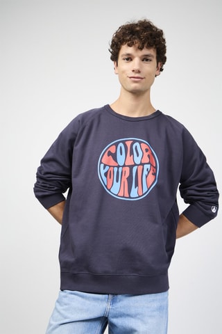 Sweater Camino Funday - Marineblauw en Kobaltblauw