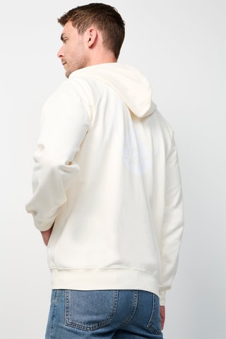 Sweater met Capuchon Branco Logo - Wit